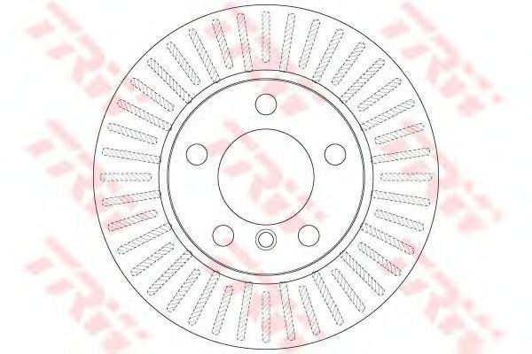 Диск тормозной передний BMW 1 F20, F21 (284мм) DF6255 DF6255 TRW