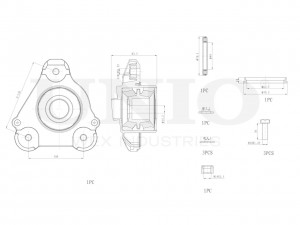 Опора амортизатора передняя левая RMP-13074 UNIO