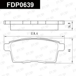 FDP0639 колодки дисковые задние!\ Mazda CX-7 MZR DISI Turbo 07> FDP0639 FAP