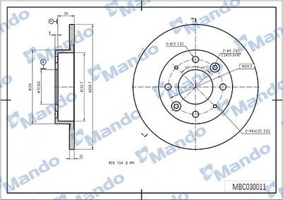 HYUNDAI SONATA 98> MBC030012 MANDO