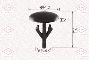 Клипса автомобильная [упаковка 10 штук] HONDA TJB1343 TJB1343 TATSUMI