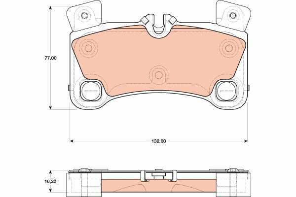 AUDI Q7 (2005>)/VW TOUAREG (2002-2010) GDB1775 TRW