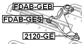 Сайлентблок FDAB-GEB FDAB-GEB FEBEST