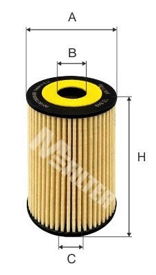 фильтр масляный!\ VW Golf/Polo/CRAFTER, Audi A3 1.6TDi 09> TE649 MFILTER AUTOMOTIVE FILTERS