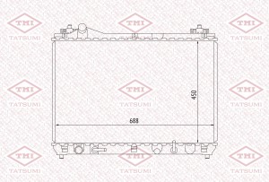 Радиатор охлаждения SUZUKI Grand Vitara 05- TGA1061 TGA1061 TATSUMI