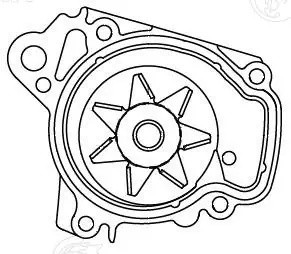 Насос водяной для а/м Honda Civic VII (00-) 1.4i/1.6i/1.7i [D] (LWP 2304) LWP2304 LUZAR