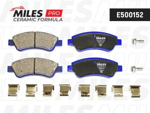 Колодки тормозные передние (Смесь CERAMIC серия PRO) CITROEN C4 03-/PEUGEOT 307/ E500152 MILES