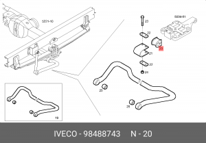 Втулка 98488743 IVECO 98488743 IVECO
