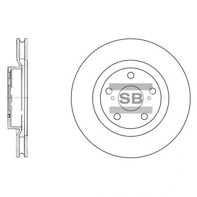 Диск тормозной Toyota RAV4 2.0/2.2D 06 SD4021 SD4021 SANGSIN