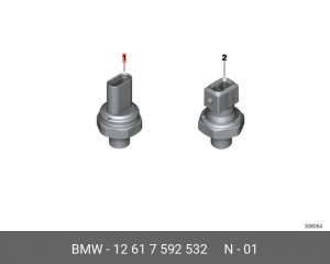 BMW 1-СЕРИЯ E82/E88 (2006>) 12 61 7 592 532 BMW