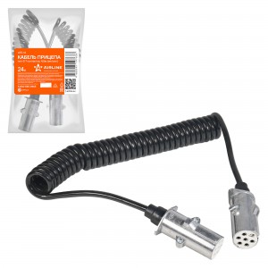 Кабель электрический прицепа S-type 6+1-полюсный L=4500мм металлические штекеры  ATE14 AIRLINE