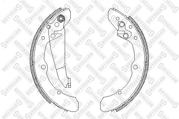 4048.00=343SBS=361213B !колодки барабанные\ Audi 100 1.8-2.5TD 82-90, VW Caddy 8 059-100-SX STELLOX