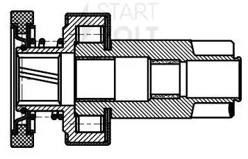 Привод стартера (бендикс) для а/м VAG Touran (03-) 1.9TDI/2.0TDI/Passat B6 (05-) VCS 1814 START VOLT