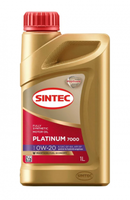 Масло моторное SINTEC Platinum 7000 GF-6A 0W20 синт.1л 600162 SINTEC