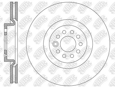 Диск тормозной VW Teramont (17-) передний (1шт.) NIBK RN2277 NIBK