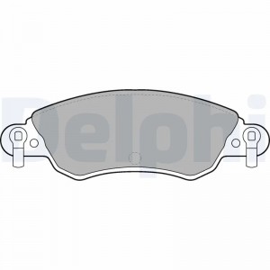 LP1656 колодки дисковые п.\ Citroen C5 1.8i 16V 00> LP1656 DELPHI