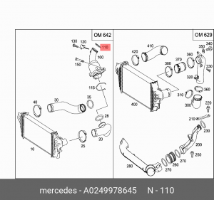 УПЛОТНИТЕЛЬНОЕ КОЛЬЦО O-RING 0249978645 A0249978645 MERCEDES BENZ