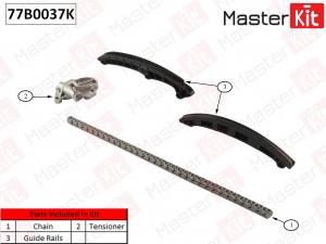 Комплект цепи ГРМ VAG 2.0 TSI CCZB,BZG,CGPA,CJLB 08- 77B0037K 77B0037K MASTER KIT