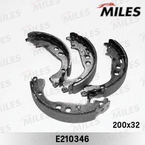 Колодки барабанные (TOYOTA YARIS 1.0-1.4 99-/IQ 09- (Японская сборка)) (TRW GS86 E210346 MILES