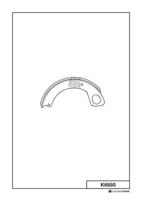 Колодки тормозные барабанные K6680 K6680 MK KASHIYAMA