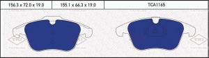 Колодки тормозные дисковые передние FORD Galaxy/S-Max 06-LAND ROVER Freelander 0 TCA1165 TATSUMI