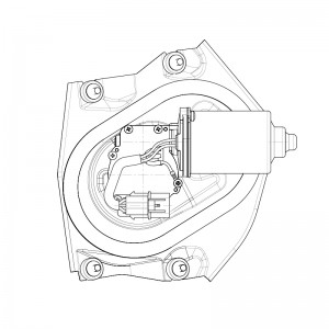 Моторедуктор стеклооч. для а/м КАМАЗ Компас 5 (43082)/JAC N56 (VWF 0705) VWF0705 START VOLT