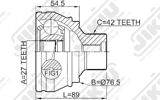 ШРУС JC33041 JC33041 JIKIU