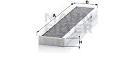 Фильтр салонный угольный CUK4624 CUK 4624 MANN FILTER