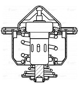 Термостат для а/м Mitsubishi Lancer X 07-/Outlander XL 06-/ASX 10- 82°С термоэл. LT 1122 LUZAR