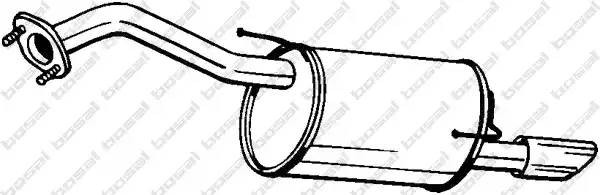 Глушитель NISSAN Juke (10-) задняя часть BOSAL 145-289 BOSAL