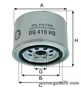 Фильтр масляный двигателя OG410HQ OG 410 HQ GOODWILL