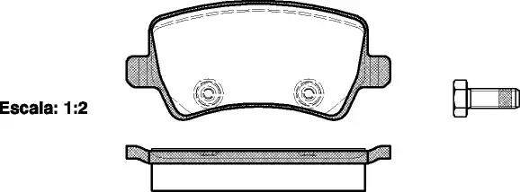 1236 00 [1439866] !колодки дисковые з.\ Ford Galaxy/Mondeo/S-max, Volvo S80 1.6- 123600 REMSA