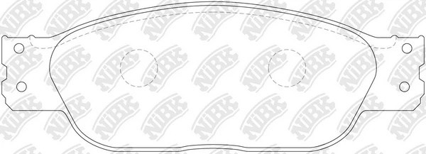 Колодки тормозные JAGUAR S-Type передние (4шт.) NIBK PN0142 NIBK