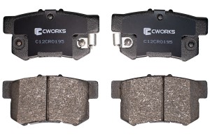 Замена на C12CR1033 Тормозные колодки задниe C12CR0195 C12CR0195 CWORKS