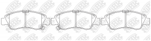 Колодки передние (HONDA CIVIC 1.3-1.6 91-01/JAZZ 1.2/1.4 02-) PN8265 PN8265 NIBK