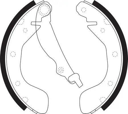 Колодки барабанные CHEVROLET AVEO T250 BS12174 BS12174 SB NAGAMOCHI