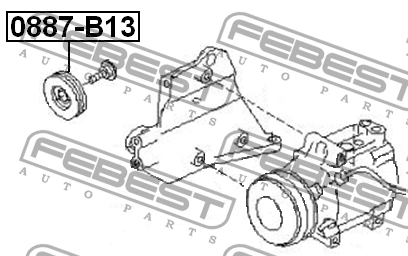 Ролик натяжной 0887-B13 0887-B13 FEBEST