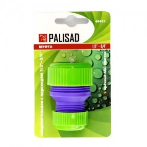 Муфта соединительная 1/2-3/4" пластмасовая PALISAD 66431 PALISAD