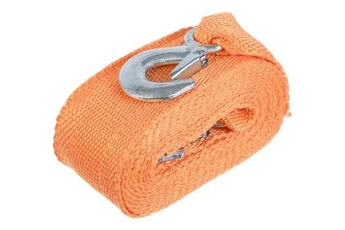 трос буксировочный! лента, 12т, 5м, с крюками, с сумкой\ BRX0080025 BRIX