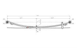 Рессора ГАЗель Next задняя (3 листа) L=1500мм ЧМЗ 751203GZ291201010 OMK AUTO