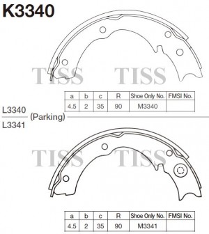 K3340 колодки тормозные барабанные!\ Mazda Titan 84-89 K3340 MK KASHIYAMA