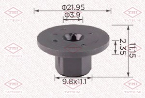 Клипса автомобильная [упаковка 10 штук] VAG TJB1448 TJB1448 TATSUMI