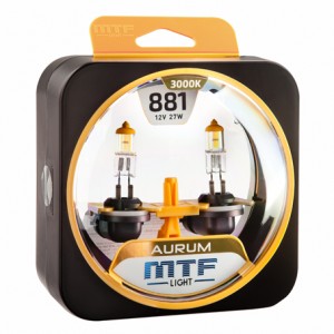 Лампа 12V H27(881) 27W бокс (2шт.) Aurum MTF HAU1281 MTF