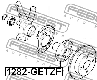 Ступица передняя 1282-GETZF FEBEST