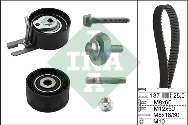 Комплект ГРМ PEUGEOT Partner (06-) INA 530 0375 10 INA