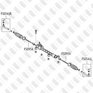 Наконечник рулевой тяги правый TOYOTA Corolla/Prius 00- FS0541R FS0541R FIXAR