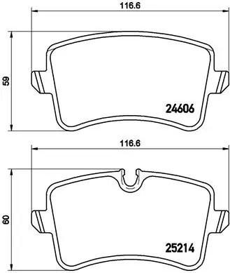 Колодки тормозные P85118 P85118 BREMBO