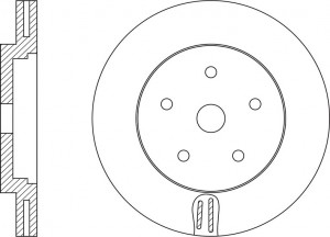 Диск тормозной NISSAN PATHFINDER 2013 RN1557 RN1557 NIBK