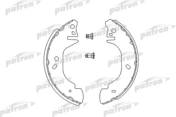 Колодки тормозные барабанные PSP542 PSP542 PATRON