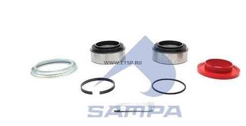 Ремкомплект SAF ступицы (подшипники 2шт.,сальники,уплотнения) SAMPA 075.609 SAMPA